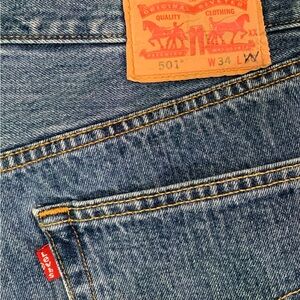 Levi's Classic Blue Straight Jeans W34 L30